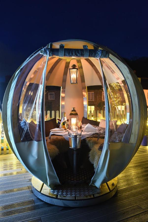 Luttrell Arms Hotel Dunster Bagian luar foto